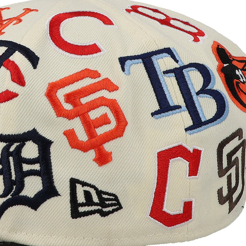 Gorra New Era 9 Fifty MLB All Over Cromo Negro Internacional Unitalla