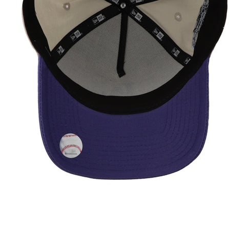 Gorra New Era 9 Forty MLB Dodgers World Series Marfil/Morado Unitalla