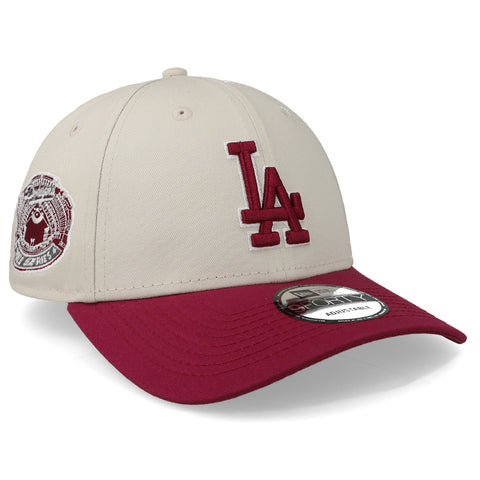 Gorra New Era 9 Forty MLB Dodgers World Series Marfil/Rojo Unitalla