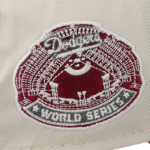 Gorra New Era 9 Forty MLB Dodgers World Series Marfil/Rojo Unitalla