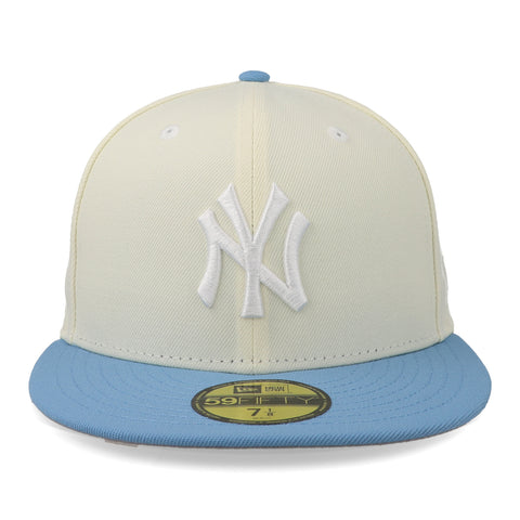 Gorra New Era 59 Fifty MLB Yankees Cromo Cielo Cerrado