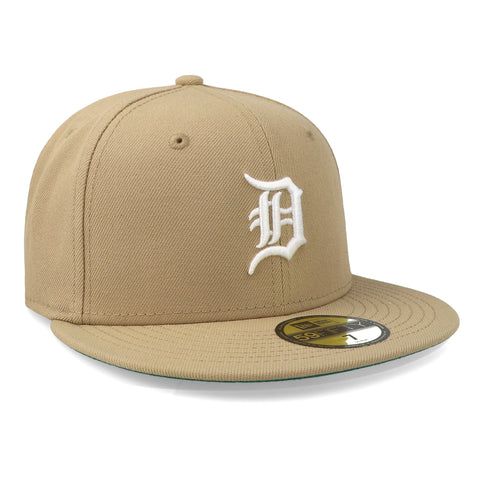 Gorra New Era 59 Fifty MLB Tigers Camel Blanco Cerrado