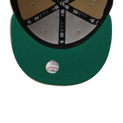 Gorra New Era 59 Fifty MLB Dodgers Bkn Camel Blanco Cerrado