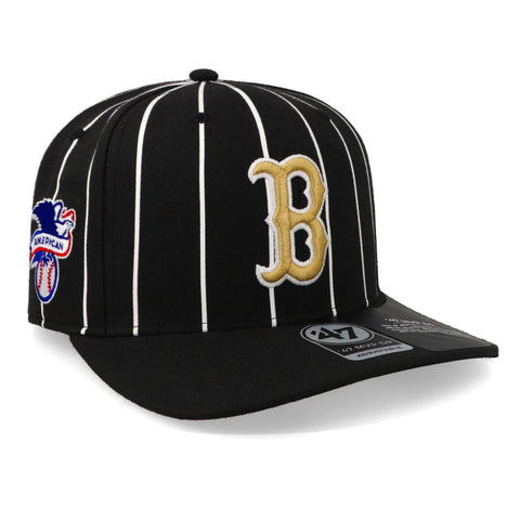 Gorra '47 MLB Red Sox Pinstripe 47 MVP Negro Unitalla