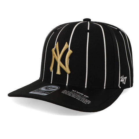 Gorra '47 MLB Yankees Pinstripe 47 MVP Negro Unitalla