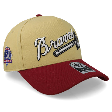 Gorra '47 MLB Braves Sure Shot TT MVP DT Amarillo Unitalla