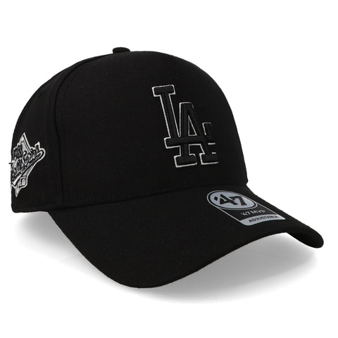 Gorra '47 MLB Dodgers Sure Shot MVP Negro Unitalla