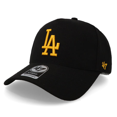 Gorra '47 MLB Dodgers Sure Shot MVP Negro/Amarillo Unitalla
