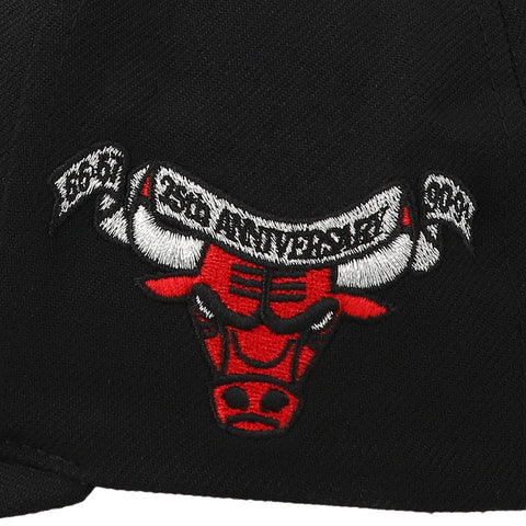 Gorra Mitchell and Ness NBA Bulls Hook Pro Negro Unitalla