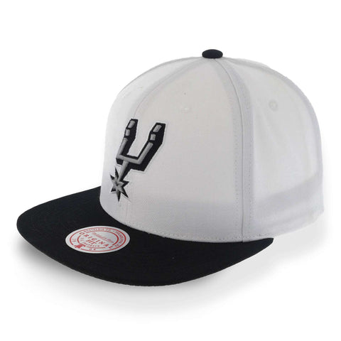Gorra Mitchell & Ness NBA Core Basic Spurs White Black Uni