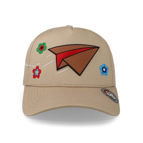 Gorra Problematic Paperplane Snapback Arena Beige Unitalla