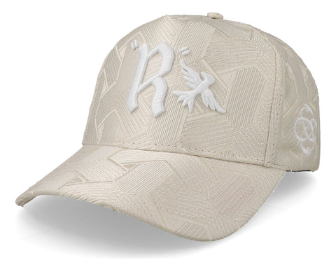 Gorra Reference Luxe Silver Geometric Ref428 Blanco Unitalla