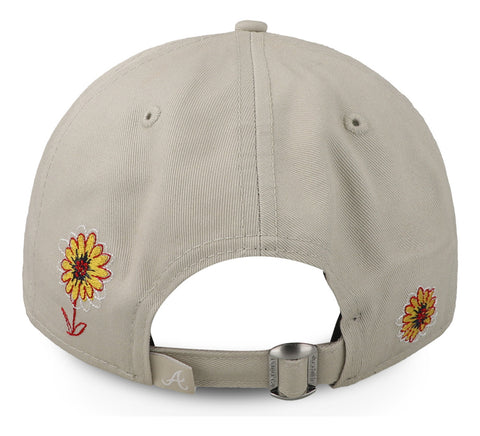Gorra New Era 9 Forty MLB Braves Flower Icon Gris Unitalla