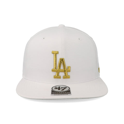 Gorra '47 MLB Dodgers No Shot Metallic Blanco Unitalla
