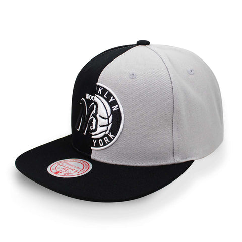 Gorra Mitchell & Ness NBA Split Crown Nets Negro Uni