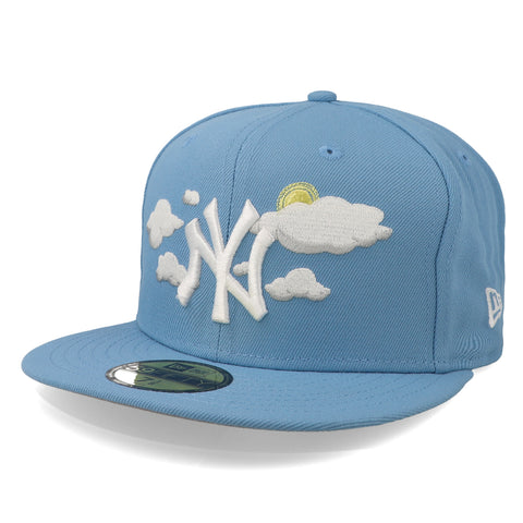 Gorra New Era 59 Fifty MLB Yankees Cloud Cerrado