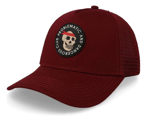 Gorra Problematic Chiquete Problematic Trucker Vino Unitalla