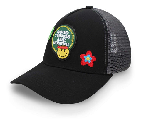 Gorra Problematic Chiquete Good Things Trucker Negro