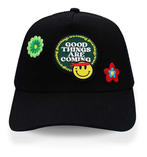 Gorra Problematic Chiquete Good Things Trucker Negro Unitall