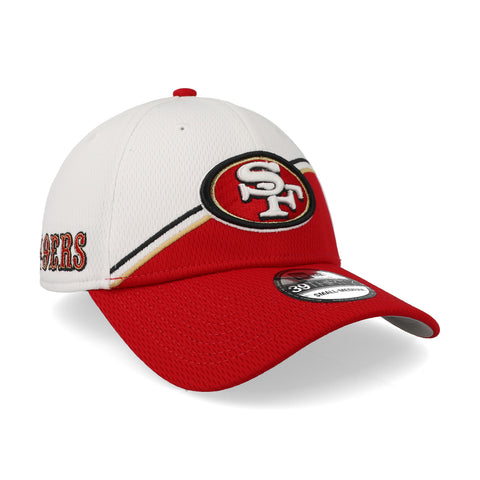 Gorra New Era 39 Thirty NFL 49ers Sideline 23 Rojo Cerrada