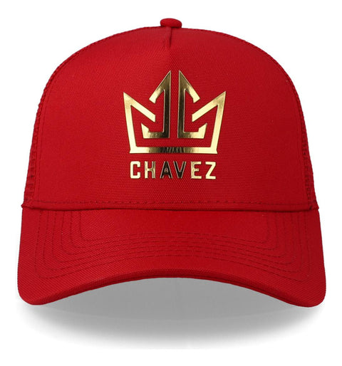 Gorra All In Chavez Golden Curva Trucker Roja Trucker Unital