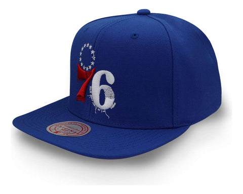 Gorra Mitchell & Ness Nba Embroidery Glitch 76ers Azul Unita