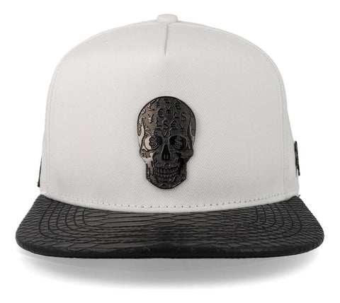 Gorra Cash Only 23 Skull Negro & Blanco Unitalla