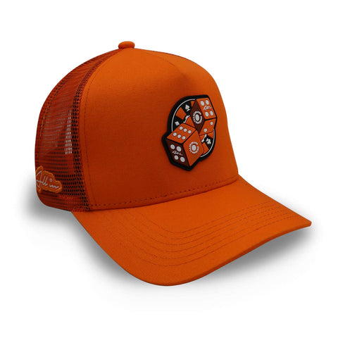 Gorra All In Dados Naranja Trucker Unitalla