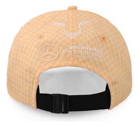 Gorra Mercedes Benz Mapf1 Hamilton Col Driver Naranja Pastel