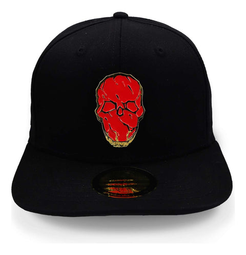 Gorra Malandro Red Skull Plate Negro Unitalla