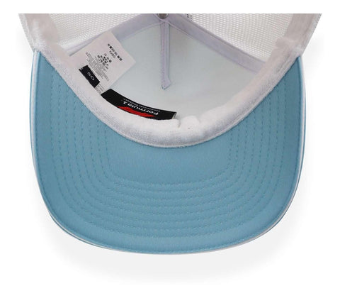 Gorra Formula 1 Trucker Miami Azul Pastel Unitalla
