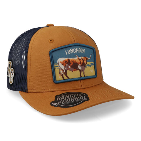Gorra Ranch & Corral Longhrn 23 Rcg23 Naranja Unitalla