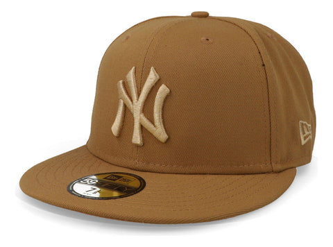 Gorra New Era 59 Fifty MLB Yankees Core Beige Cerrada