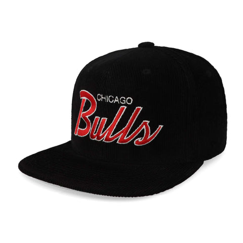 Gorra Mitchell & Ness NBA Cord Script Snap Hwc Bulls Negro