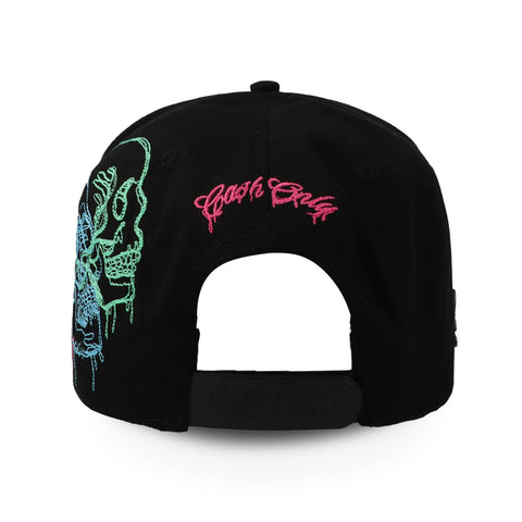 Gorra Cash Only 23 Skull Negro & Purpura Unitalla
