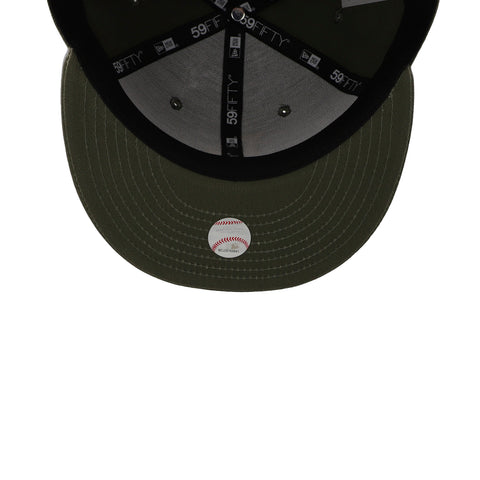 Gorra New Era 59 Fifty MLB Dodgers League Essential Verde Cerrado