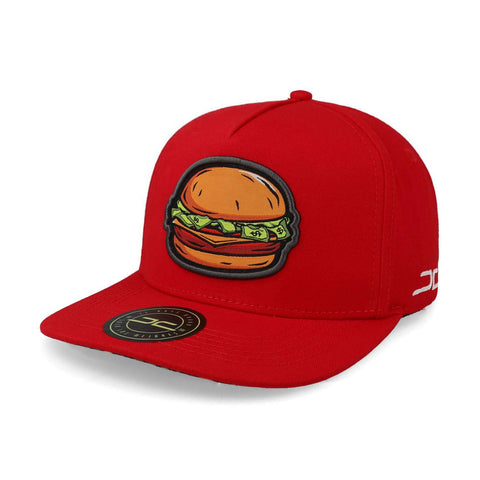 Gorra Jc Hats Modelo 1645 Burgers Rojo Unitalla