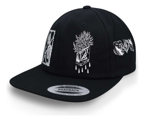 Gorra Volcom Snapback D5542201 Vaderetro Fa Negro/blanco Uni