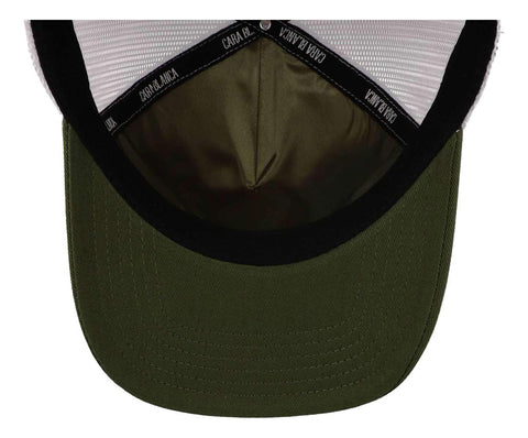 Gorra Cara Blanca Cb06 Silicon Wht Trucker Olivo Unitalla