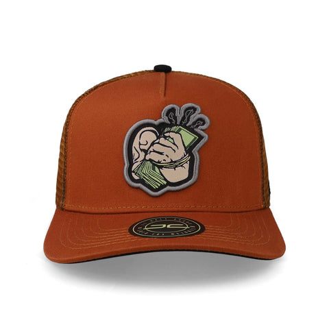 Gorra JC Hats Hats Hi Money Curve Mesh 1413 Mostaza Unitalla