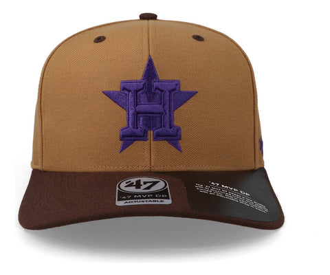 Gorra '47 MLB Astros Replica Cold Zone MVP DP Camel Unitalla
