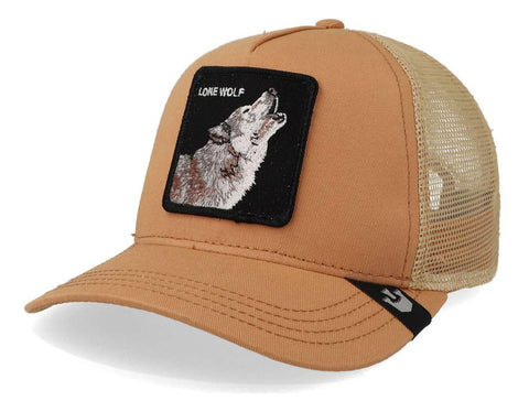 Gorra Goorin Bros 101-0997 Lone Wolf Trucker Naranja Claro U