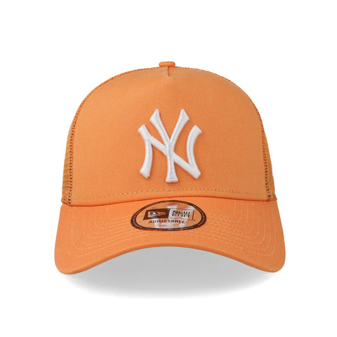 Gorra New Era 9 Forty MLB Yankees League Trucker Naranja