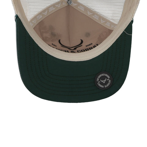 Gorra Ranch & Corral Retro 07 Natural/Verde Unitalla