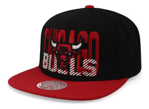 Gorra Mitchell & Ness Nba Cross Check Snapback Bulls Negro U