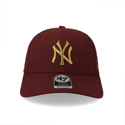 Gorra '47 MLB Yankees Metallic MVP Guinda Unitalla