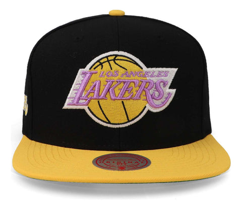 Gorra Mitchell & Ness NBA Lakers Negro/Amarillo Unitalla