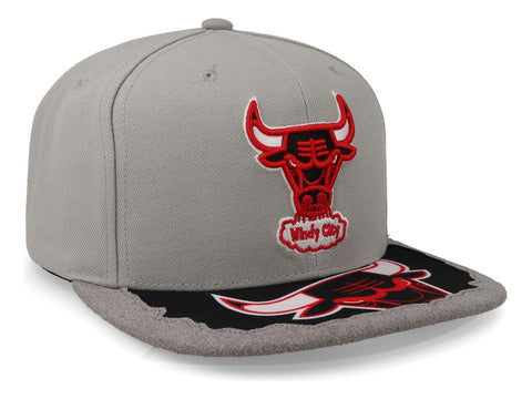 Gorra Mitchell & Ness Nba Bulls Munch Time Snapback Gris Uni