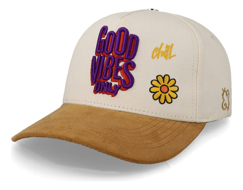 Gorra Clover Garments Good Vibes Beige Ss24 Unitalla