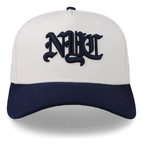 Gorra Overrated New York City Blanca Azul Blanco Unitalla